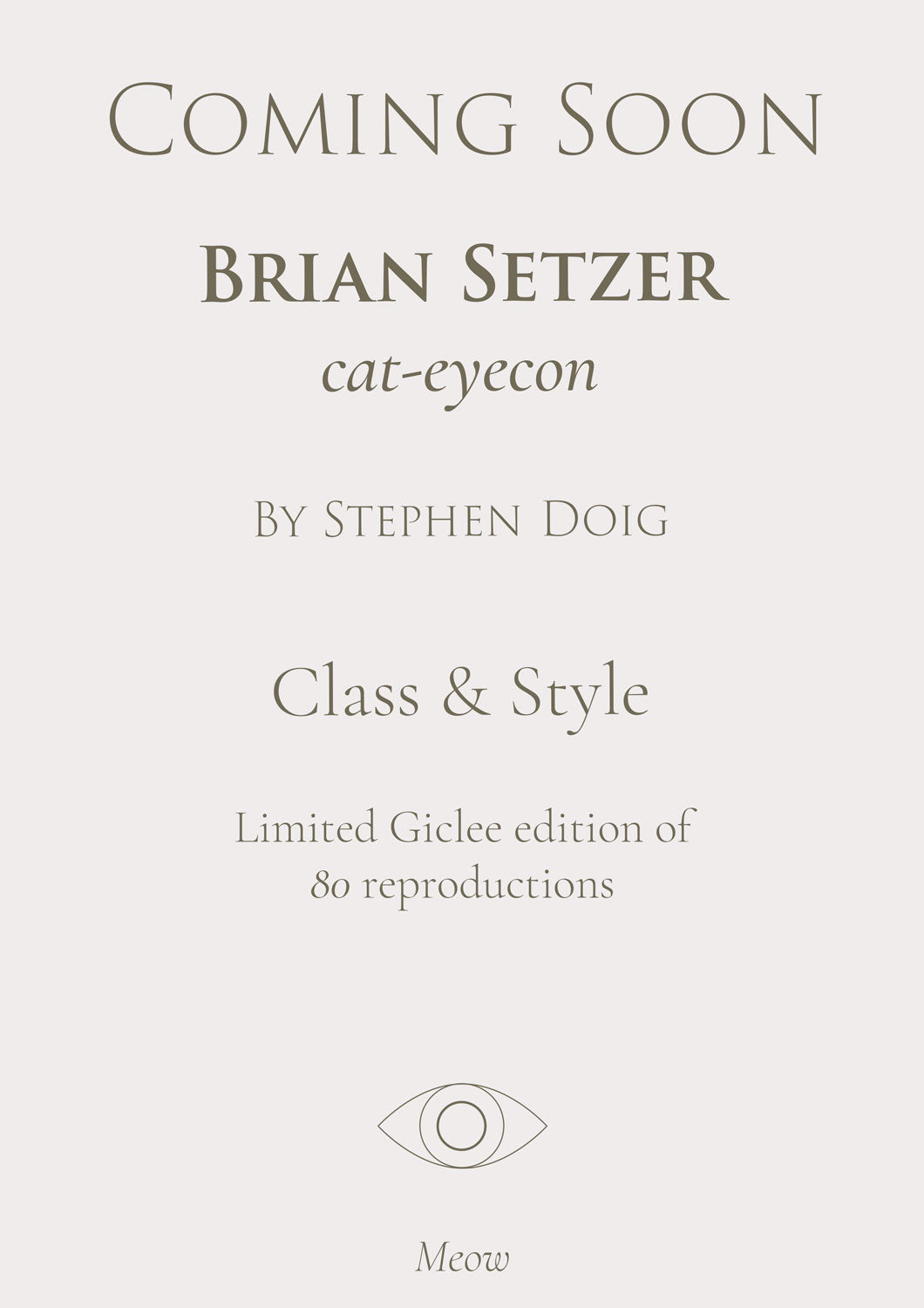 Brian Setzer- Class & Style - Original Pastel Artwork by Stephen Doig
