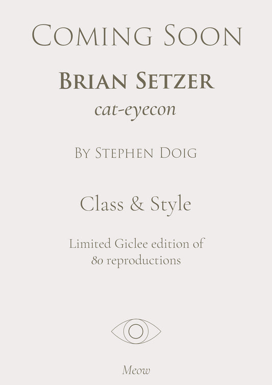 Brian Setzer- Class & Style - Original Pastel Artwork by Stephen Doig