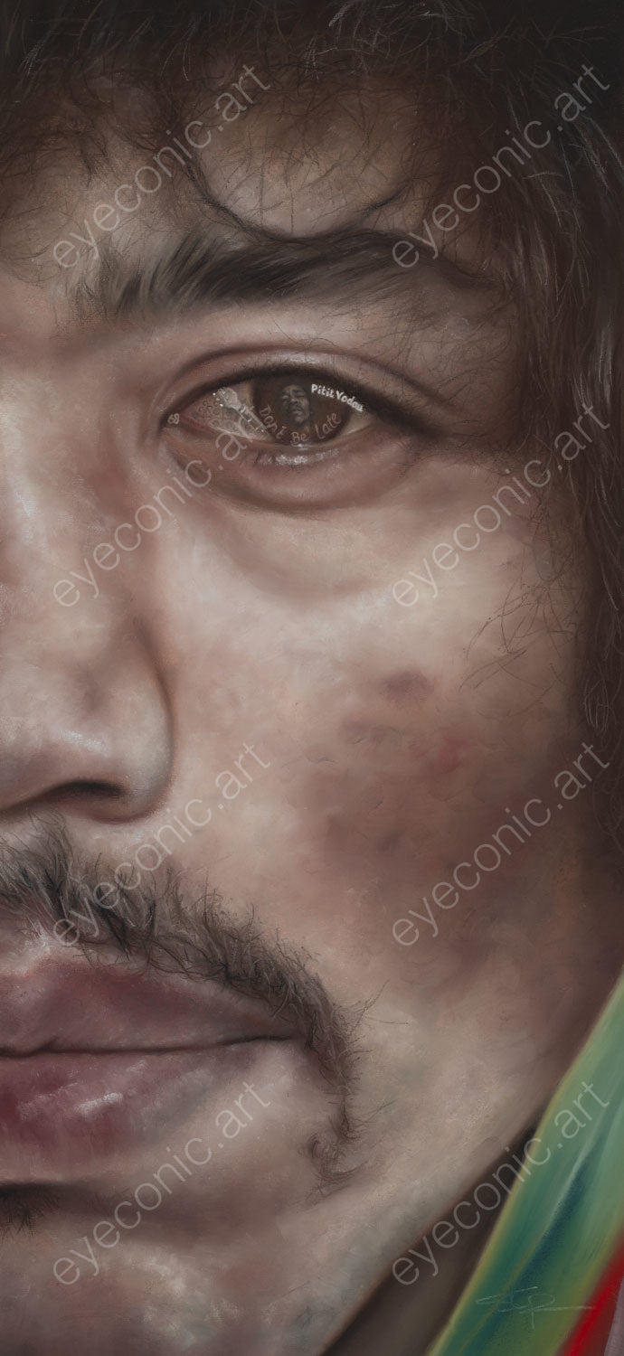 Jimi Hendrix - Voodoo Child - Original Pastel Artwork by Stephen Doig